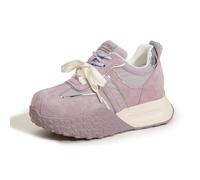 Sneakers da Donna con Plateau Alto e Doppio Laccio, Design Che Aumenta l'altezza, Leggere e comode per Il Lavoro, Le Passeggiate e i Viaggi