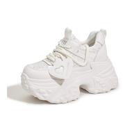 Sneakers da Donna con Plateau Chunky e Paillettes, Design Che Aumenta l'altezza, con Mesh Traspirante, Leggere e comode per Camminare, Lavorare e Indossare nel Tempo Libero