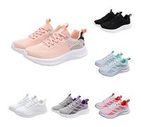 Sneakers da donna scarpe sportive leggere, comode e antiscivolo, scarpe da ginnastica ventilate in memory foam largo, scarpe da jogging in rete traspirante per tutto il giorno all'aperto, Colore: rosa