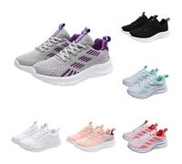Sneakers da donna scarpe sportive leggere, comode e antiscivolo, scarpe da ginnastica ventilate in memory foam largo, scarpe da jogging in rete traspirante per tutto il giorno all'aperto, viola., 36