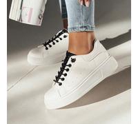 Sneakers da donna, sneakers eleganti con suola spessa, comode scarpe casual con lacci, sneakers leggere per tutti i giorni, scarpe da donna alla moda, design minimalista, scarpe comode per la città e
