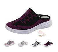 Sneakers da donna traspiranti in maglia slip-on Slide Mesh Mule Sneakers | Pantofole comode con punta chiusa da donna, zoccoli senza schienale, scarpe da giardino leggere per passeggiate da donna
