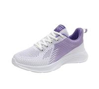 Sneakers da donna, traspiranti, in rete, comode, leggere, casual, scarpe da ginnastica da donna, #73, Lilla, 39 EU