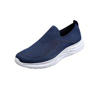 Sneakers da uomo in rete 2025 nuove scarpe da passeggio estive suola morbida casual comodi mocassini traspiranti scarpe da ginnastica per il tempo libero all'aperto, Blu, 42 2/3 EU