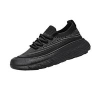 Sneakers da uomo piatte con plateau scarpe sportive ergonomiche per sollievo dal dolore, allenatori elevate, aumento dell'altezza, scarpe da fitness, traspiranti, lacci, scarpe per il tempo libero