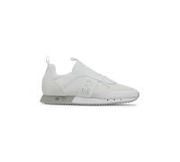 Sneakers da uomo stringate bianche e nere EA7