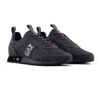 Sneakers da uomo stringate bianche e nere EA7