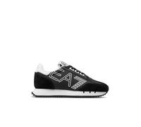 Sneakers da uomo vintage nere e bianche EA7