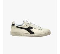 Diadora Game L Low Waxed, Sneaker Unisex - Adulto, White Black, 40.5 EU