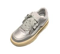 Sneakers Donna Casual, Sneakers Donna Moda - Sneakers Unite dal Design Minimalista Moderno, Sneakers piatte versatili, scarpe casual adatte a look autunno stagionali, grigio, 39 EU