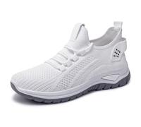 Sneakers Donna,Ciabatte Donna estive Ortopediche,Nuove Ginnastica in Rete, comode, Traspiranti, con Suola Morbida e Assorbimento degli Urti, semplici Sportive Casual (White, 39)