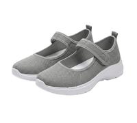 Sneakers Donna,Ciabatte Ortopediche Donna, Casual da, Traspiranti, Passeggio Leggere e comode. Grembiuli Colf (Grey, 40)