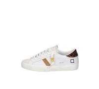 D.A.T.E. Sneaker Hill Low Calf - White/Leopard (Bianco, Sistema Taglie Calzature EU, Adulto, Donna, Numero, Media, 40)