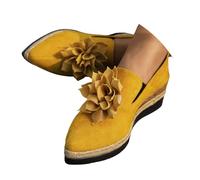 Sneakers Donna in Tela a Piattaforma - Moda Casual - Infradito Chic con fiocco e punta chiusa - Comode per la Spiaggia e le Vacanze - Suola antiscivolo - Stile Moda estate, a, 38.5 EU