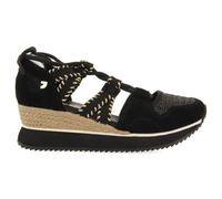 Sneakers Donna Nere aperte Allacciatura alla schiava Zeppa 5 cm GIOSEPPO