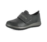 inblu Sneakers Donna-Pantoscarpa con Chiusura a Strappo, Ecopelle, Plantare Imbottito Estraibile, Tacco 3,5 cm, Scarpe da Ginnastica, Nero, 37 EU