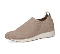 Sneakers Donna Slip On Semi Elasticizzate Beige Plantare Estraibile CAPRICE