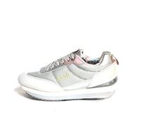 Sneakers Donna - Sneakers argentate con suola dentata - Sportive comode e leggere, argento, 36 EU