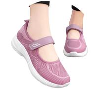 Sneakers Donna Sportive Sportschuhe in Rete Cuscino d'Aria Morbido Scarpe da Casa Design Traspirante con Mesh Costruzione Piattaforma Piatta Antiscivolo per Passeggio