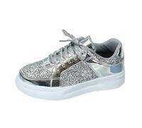 Sneakers Donna Sportive Sportschuhe in Rete Scarpe Basse Elastiche Lightweight Elastic Estive Ammortizzazione reattiva Costruzione Piattaforma Piatta per Uso Casual e Professionale