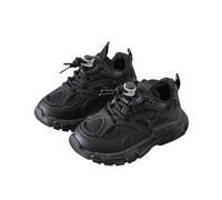 Sneakers Estive Bambino Antiscivolo Morbide Scarpa Ginnastica Bambino Ragazzino Jogging Running Corsa Camminata Casual Leggere E Comode (Nero, 25)