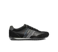 Geox U Wells C, Sneakers Uomo, Nero/Blu (Black/Dk Jeans), 44 EU
