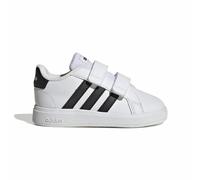adidas Grand Court Lifestyle Hook And Loop Shoes, Sneakers Unisex-Bimbi 0-24, Bianco (Ftwr White/Core Black/Core Black), 20 EU
