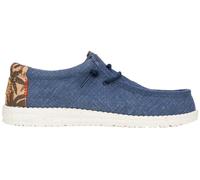 HEYDUDE - Wally Palm Jute - Scarpe Uomo Slip-On - Mocassini, Navy Blazer/Chili Red, 41