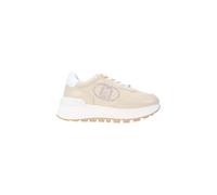 Sneakers in pelle con logo gioiello Donna Liu Jo BF405