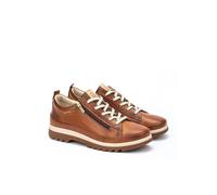 Sneakers in pelle con zip, VIGO Marrone 38