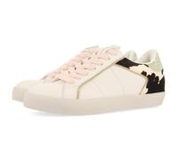 Sneakers in Pelle Leopardata Zeppa Gilford, Mucca, 41 EU