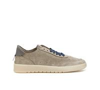 Sneakers in Pelle Scamosciata con Suola Cassetta Beige 40
