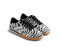Sneakers in Pelle Stampata Animale HALSTAD, Zebra, 40 EU