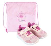 Sneakers in tela Peppa Pig con sacca scarpe