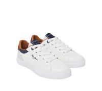 Pepe Jeans Scarpe da Ginnastica Bianche in Pelle Kenton Court