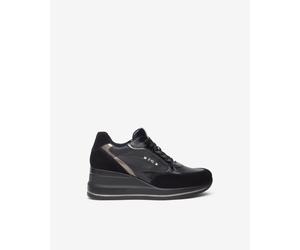 Sneakers Nero Giardini Donna In Pelle e Materiale Tecnico I514130D Nero