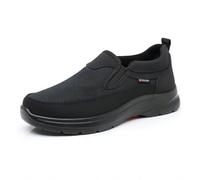 Sneakers Ortopediche da Uomo Senza Lacci Leggere Comode Traspiranti Mocassini Extra Larghi da Esterno Scarpe Nero 43 EU