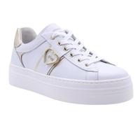 Nero Giardini E513022D Skipper Bianco Sneakers Sportive per Donna in Pelle Zeppa Bassa (Taglia 38)