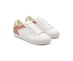 Sneakers Pelle & Glitter Cuneo Fairhaven, Bianco, 38 EU
