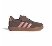 adidas Unisex - Bambini e Ragazzi VL Court 3.0 Hook And Loop Kids Shoes, Earth Strata/Semi Frozen Turbo/Amber Gum, 29 EU