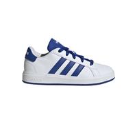 adidas Unisex - Bambini e Ragazzi Grand Court Lifestyle Tennis Lace-up Shoes, Ftwr White Team Royal Blue Core Nero 2, 34 EU