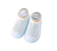 Sneakers per bambini e bambine con suola morbida, rete traspirante, per primi passi, ideali come scarpe primi passi, comode pantofole per neonati e bambini, adatte per tutte le stagioni, Blu, 20 EU