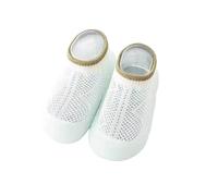 Sneakers per bambini e bambine con suola morbida, rete traspirante, per primi passi, ideali come scarpe primi passi, comode pantofole per neonati e bambini, adatte per tutte le stagioni, verde, 20 EU