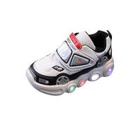 Sneakers per bambini, scarpe da ginnastica per bambini, scarpe da ginnastica, scarpe da corsa, antiscivolo, morbide, flessibili, stabili, per il tempo libero, bianco, 23 EU