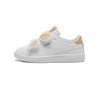 Sneakers PUMA Smash 3.0 Butterfly per bambini, Scarpe, Bianco/Almost Apricot, 35 35