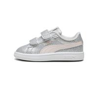 Sneakers PUMA Smash 3.0 Glitz Glam per bimbi ai primi passi, Scarpe, Glacial Grigio/Frosty Rosa, 23 23