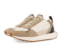 Sneakers retro bianche con dettagli pastello da donna killin