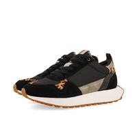 Sneakers retro nere con dettagli pastello da donna onaka