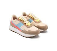 Sneakers Retro Pelle Athol, Beige, 41 EU