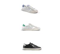 Sparco - S-Time Sneakers Unisex Smart Casual - Scarpe Tempo Libero - Tomaia in Pelle Sintetica - Comfort - Suola in Gomma- Calzature alla Moda - Bianco/Nero - EU 46